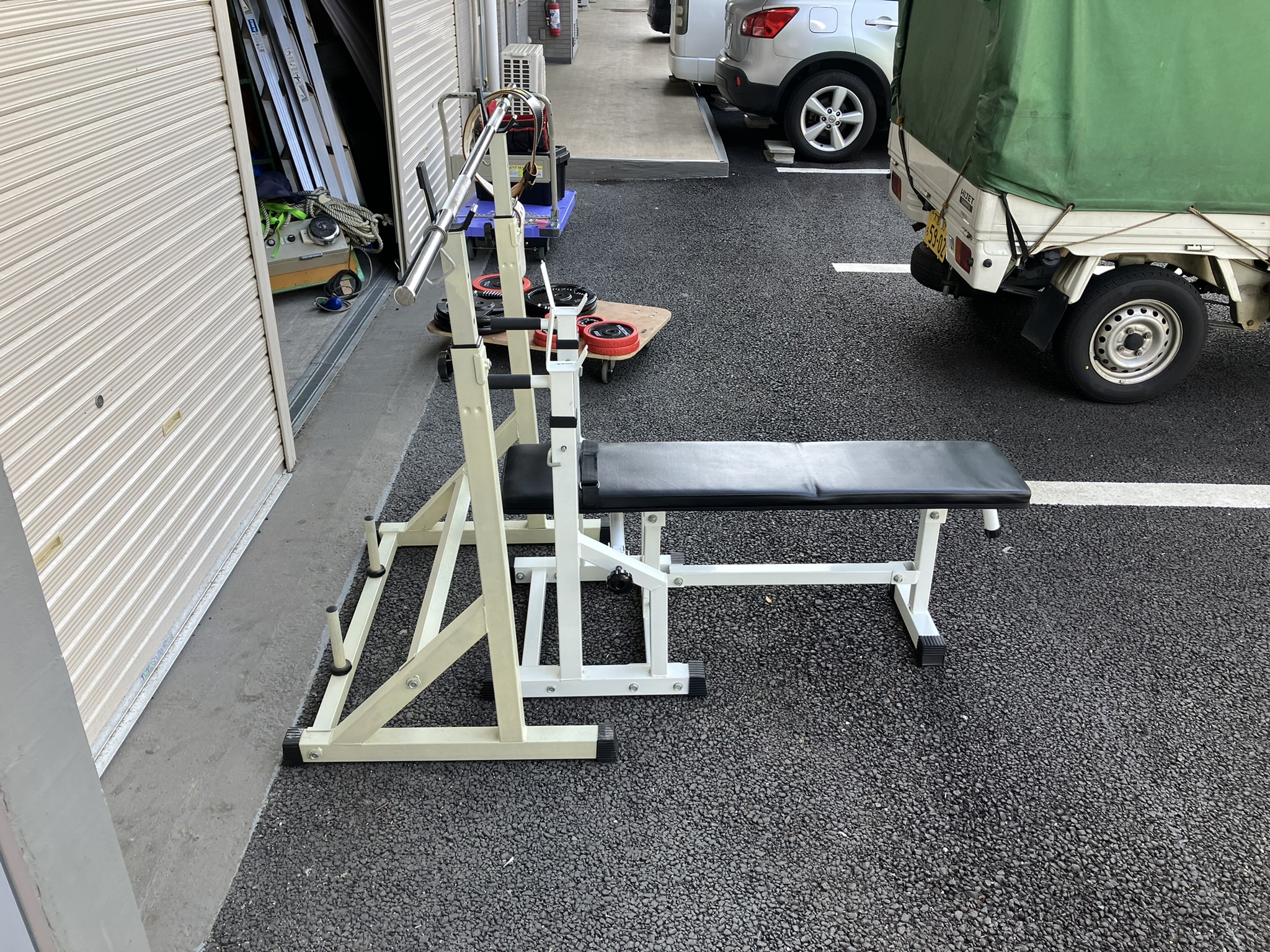 ベンチプレスセット スクワット台