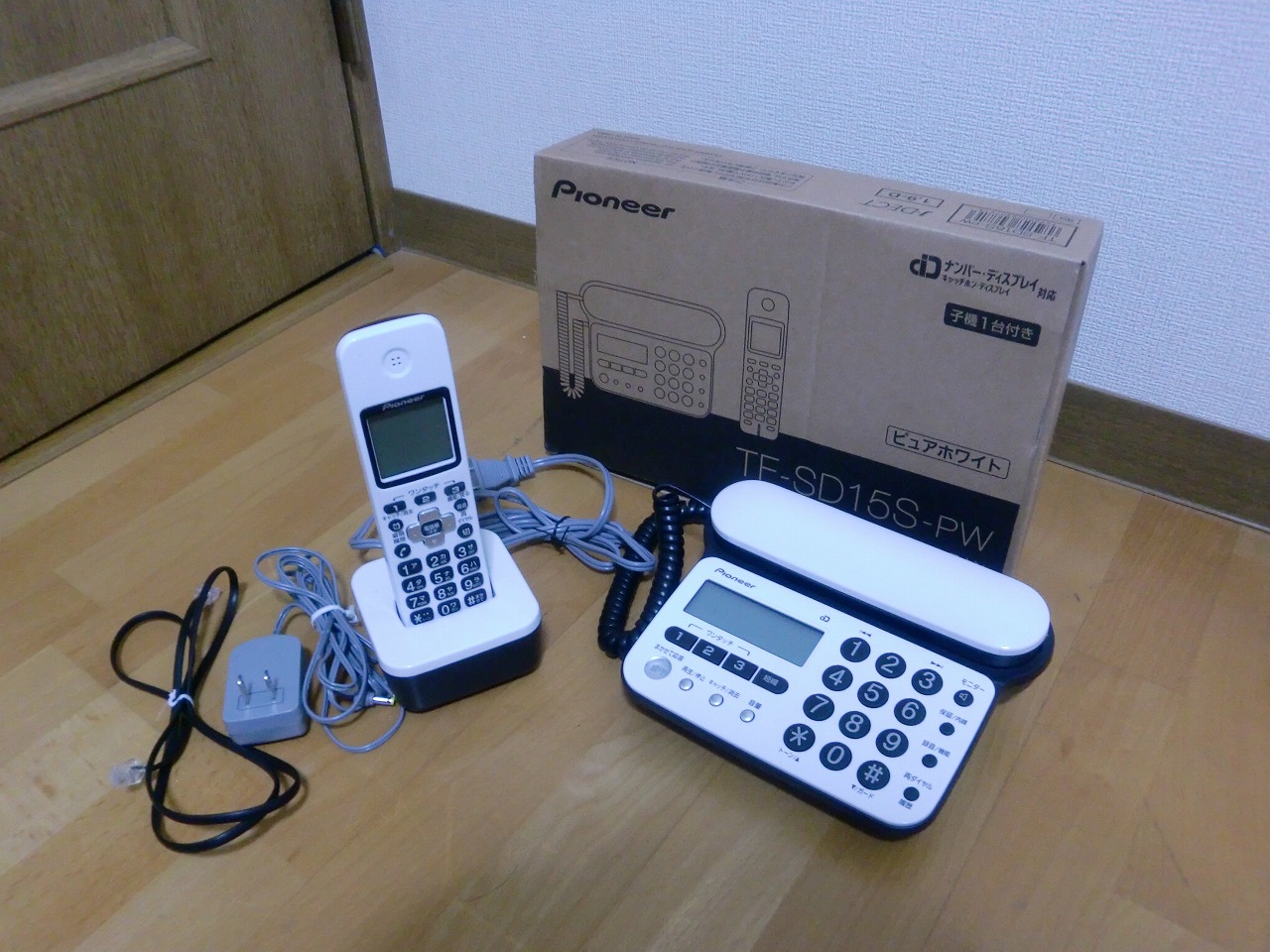 生活家電 その他 Pioneer TF-SD15S-PW デジタルコードレス 電話機 子機 1台 TF-EK35-PW 