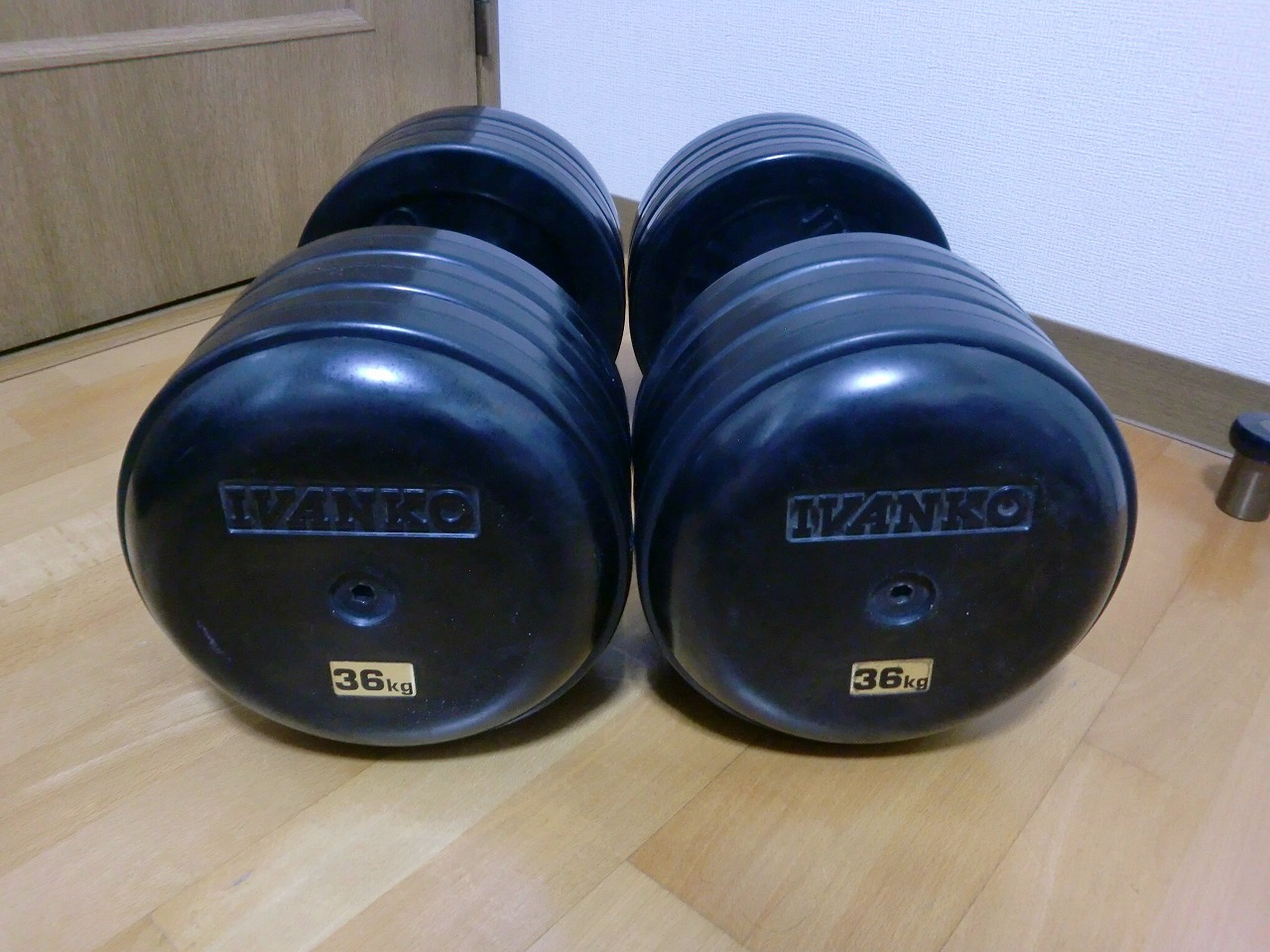 ivanko ラバー ダンベル 固定式 36kg 2個セット イヴァンコ SDKR