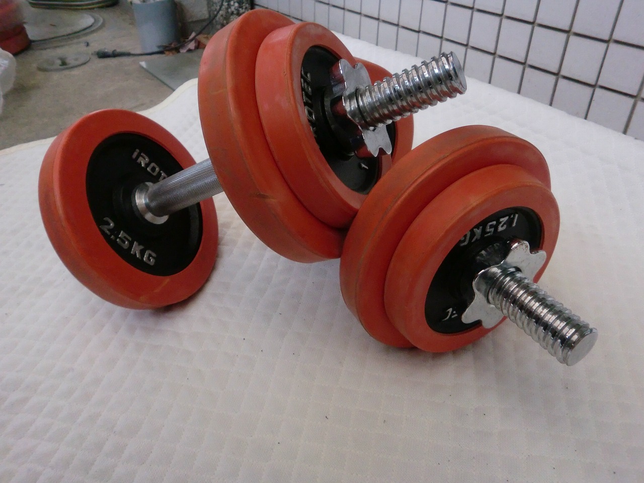 2.5kg×4枚 1.25kg4枚 シャフト 2本 カラー 4個 約20kg