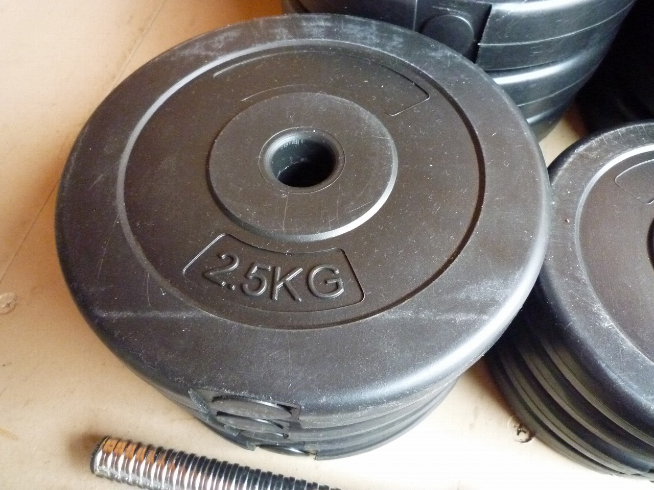 5kg×8枚 2.5kg×4枚 1.25×4枚 1kg×4枚 シャフト 2本 約60kg