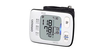 血圧計 OMRON HEM-6301 オムロン 手巻式 薄型 軽量 カフぴったり巻きチェック サイレント測定