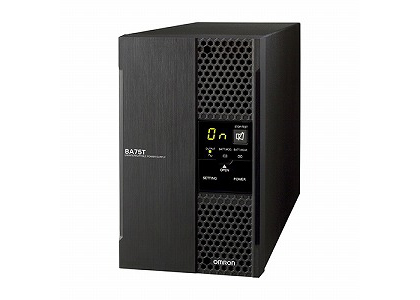 UPS OMRON BA75T オムロン 無停電電源装置 常時インバータ給電方式 750 VA 80～146 V コンセント 4個