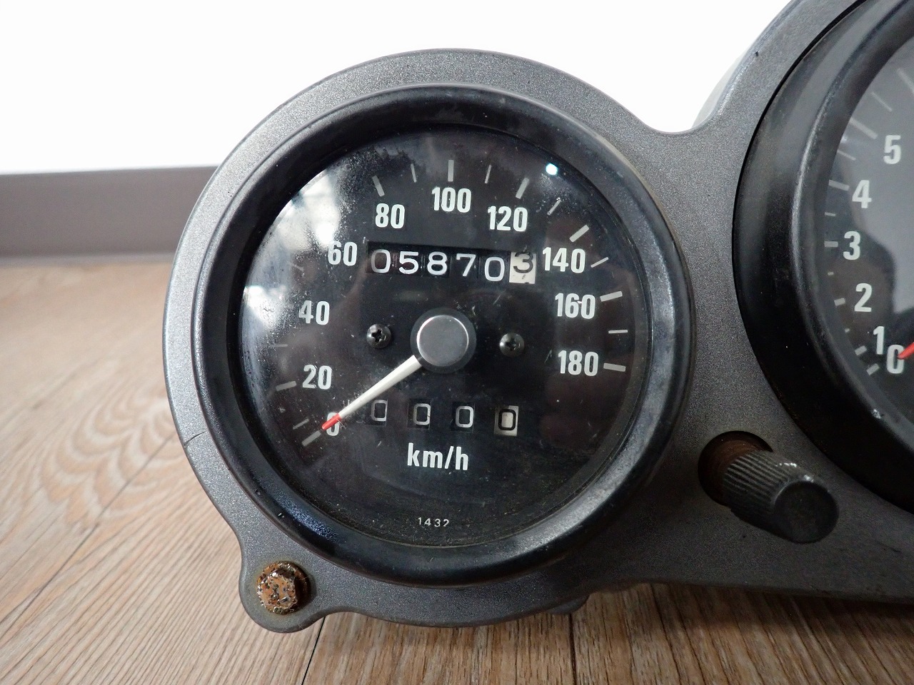 スピードメーター-タコメーター-回転速度計-NSM-180km/h-14000回転-計器-ジャンク-1