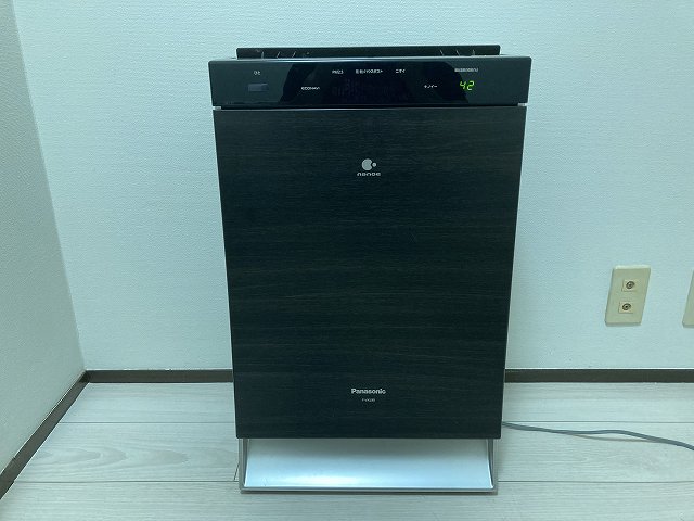 Panasonic パナソニック 加湿空気清浄機 F-VXL90 ナノイー 木目調 40畳 66 デザイン家電 2016年製