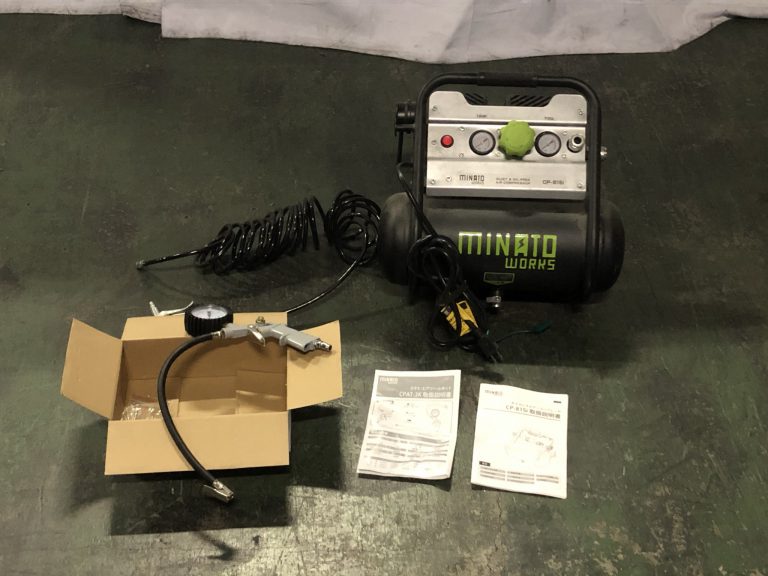 MINATO ミナト 静音オイルレス型 コンプレッサー CP81Si 100V タンク容量8L