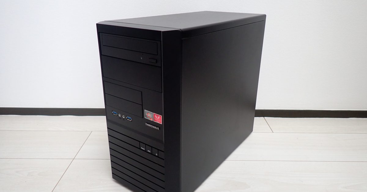 TIRDWAVE Win10 デスクトップパソコン AMD Ryzen 5 3400G with Radeon Vega Graphics 3.70GHz SSD 250GB メモリ8GB DVDドライブ