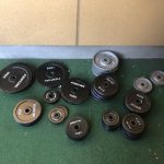 iROTEC FIGHTING ROAD ダンベルプレートセット 合計155kg シャフト径28mm Wバー ダンベルシャフト