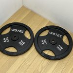 iROTEC アイロテック 穴径28mm ダンベル ウェイト プレート 20kgx2枚 合計40kg トレーニング