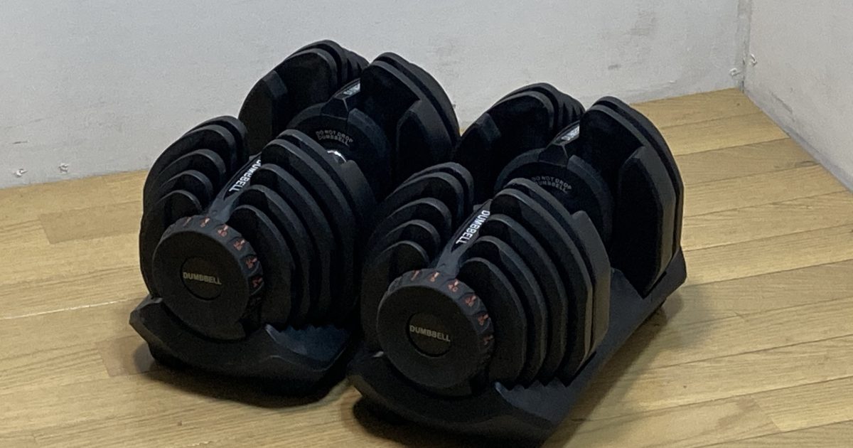可変式ダンベル 2個セット ペア アジャスタブルダンベル 片手5～40kg 合計80kg 筋トレ ダイヤル調整式