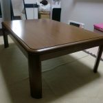 山善 長方形こたつ SKF-MD1202H フラットヒーター 120cm×80cm 2017年製 家具調 木製