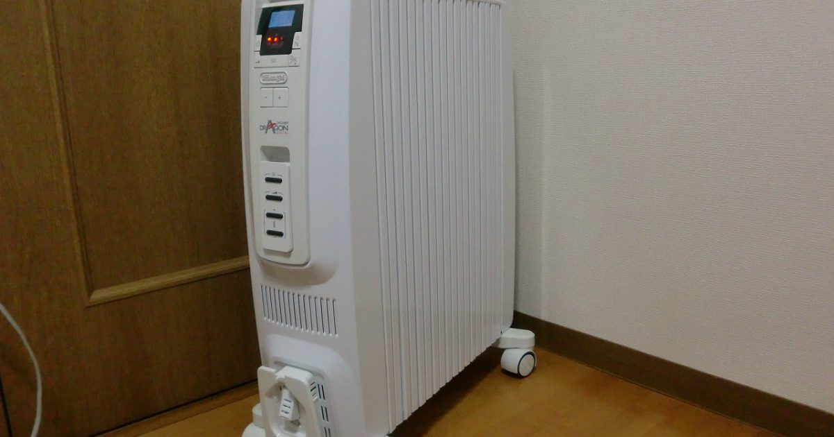 オイルヒーター DeLonghi TDD0915W デジタルドラゴン 10畳 ストーブ リモコン付き 電気