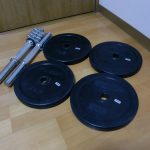 IVANKO ラバーダンベル プレート 5kg×4枚 20kg シャフト 約2.4kg×2本 バーベル ベンチプレス イヴァンコ 28mm