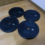 イヴァンコ ラバープレート 5kg×4枚 20kg 28mm ダンベル バーベル ベンチプレス