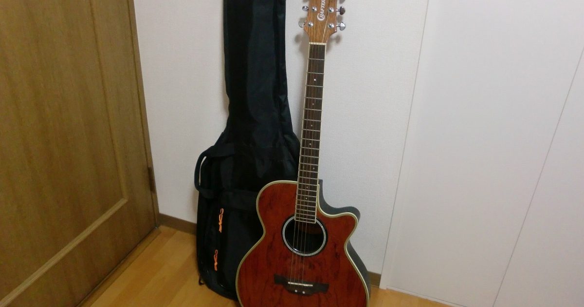 CRAFTER FX-550EQ エレアコ アコースティックギター アコギ クラフター ソフトケース付き ブビンガ