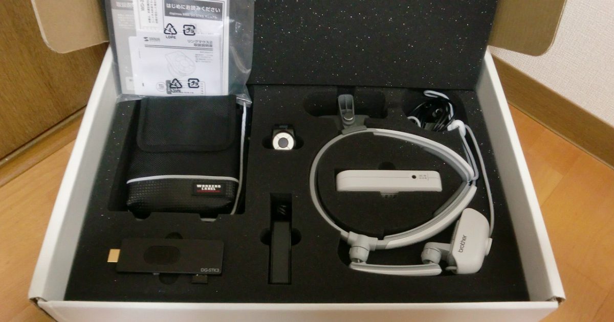 ヘッドマウントディスプレイ brother WD-200A Air Scouter DG-STK3 BTL-RDC9BK 400-MA077 付属品多数 ドローン プレゼンテーション