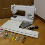 職業用 ミシン BROTHER Nouvelle 450 ブラザー ヌーベル 補助テーブル ペダル 付き