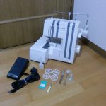 ロックミシン brother TE4-B965 2本針 4本糸 フットペダル付き