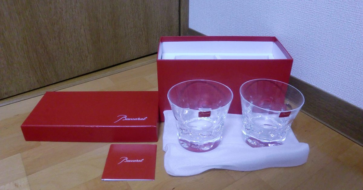 Baccarat ウイスキー グラス バカラ ロックグラス 2個セット クリスタルガラス