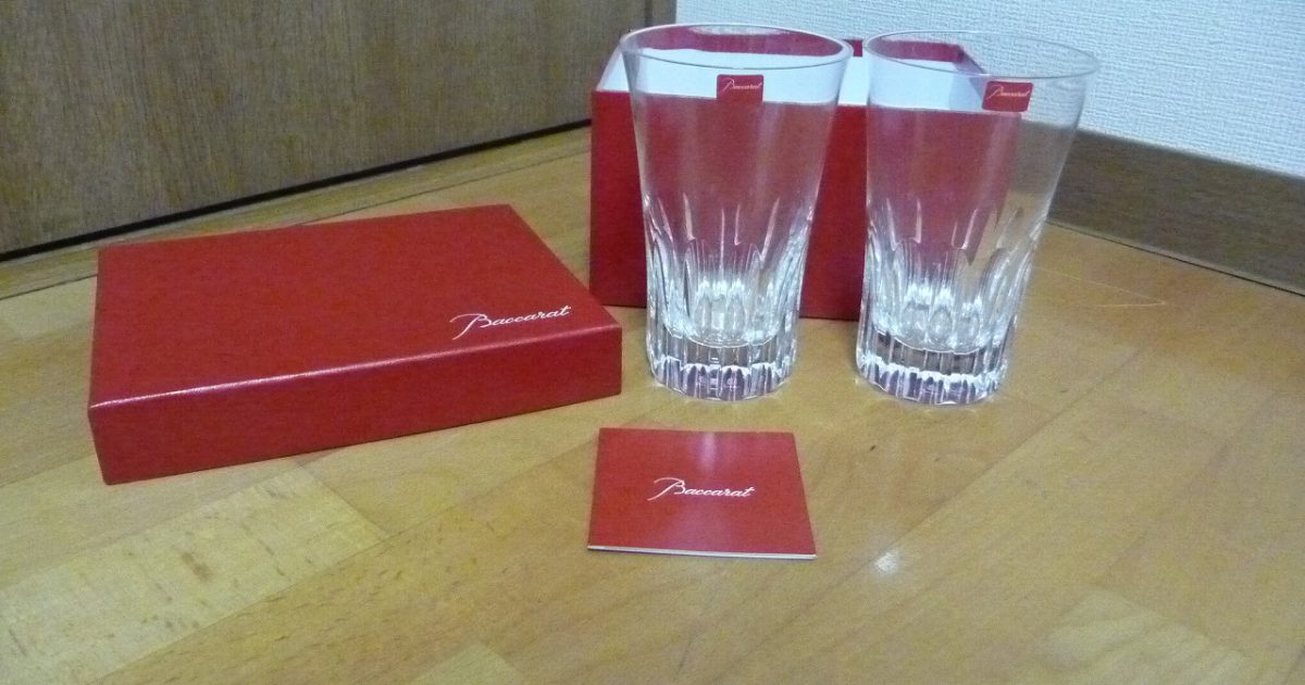 Baccarat タンブラーグラス ハイボールグラス バカラ クリスタルガラス 2個セット