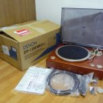 アナログレコードプレーヤー DENON DP-1300MK2-M デノン 木目 ターンテーブル 元箱 説明書あり