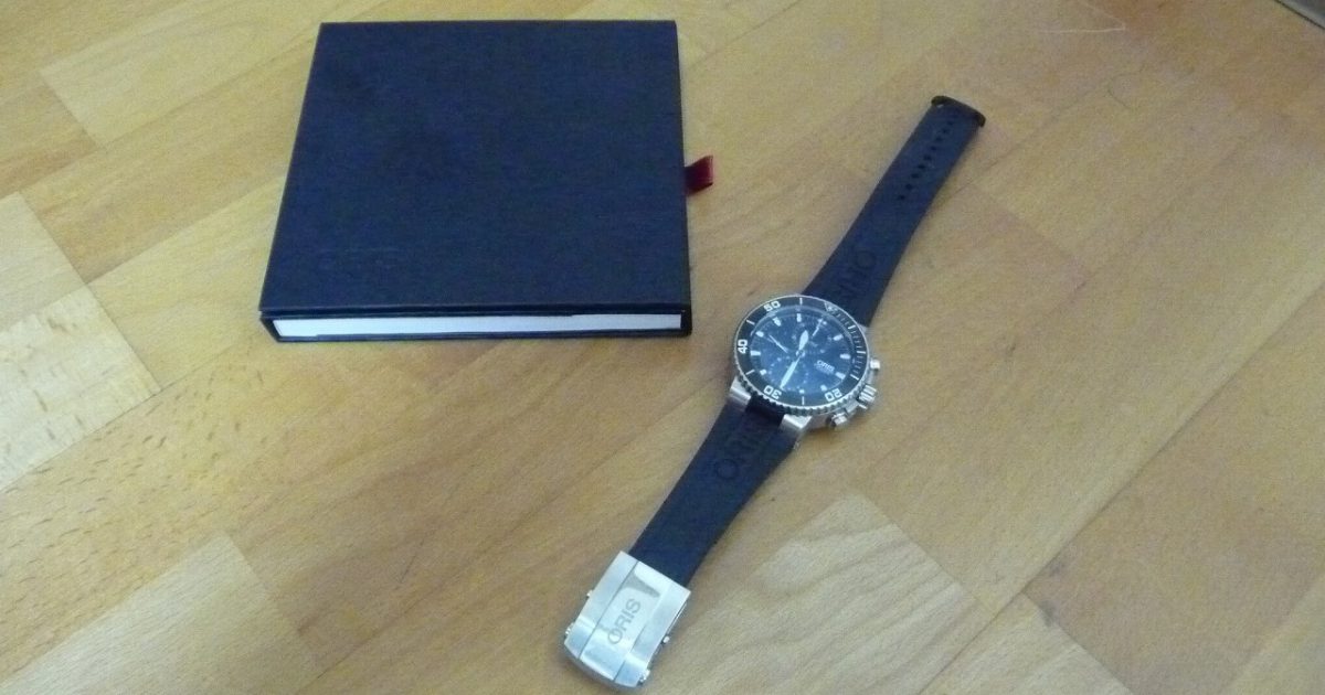 メンズ 腕時計 ORIS Aquis 7655-41 Automatic Black DATE オリス アクイス デイト 自動巻き 500m 防水 ブラック