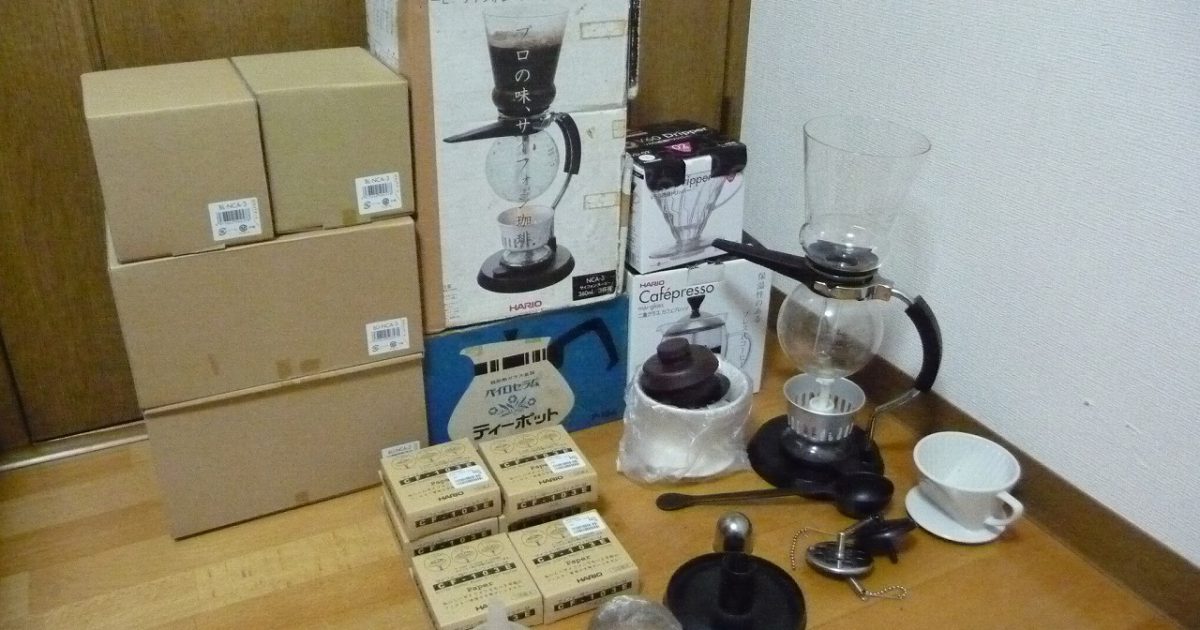 コーヒーサイフォン HARIO NOUVEAU NCA-3 ハリオ ヌーヴォー 300ml/3人用 コーヒーメーカー 付属品多数