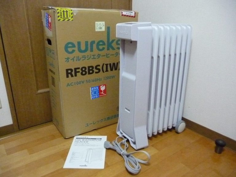 オイルヒーター eureks RF8BS 8畳 ユーレックス 電気暖房 フィン8枚 チャイルドロック