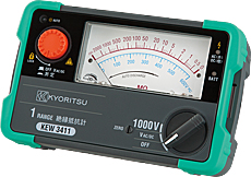 絶縁抵抗器 KYORITSU KEW3411 共立電気計器 1000V 2000MΩ オートパワーオフ