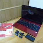 ノートパソコン FUJITSU FMVA40XRJ AH40/X Windows 10 1.50GHz 8GB 1TB DVD RW 15.6型ワイド 富士通 PC レッド