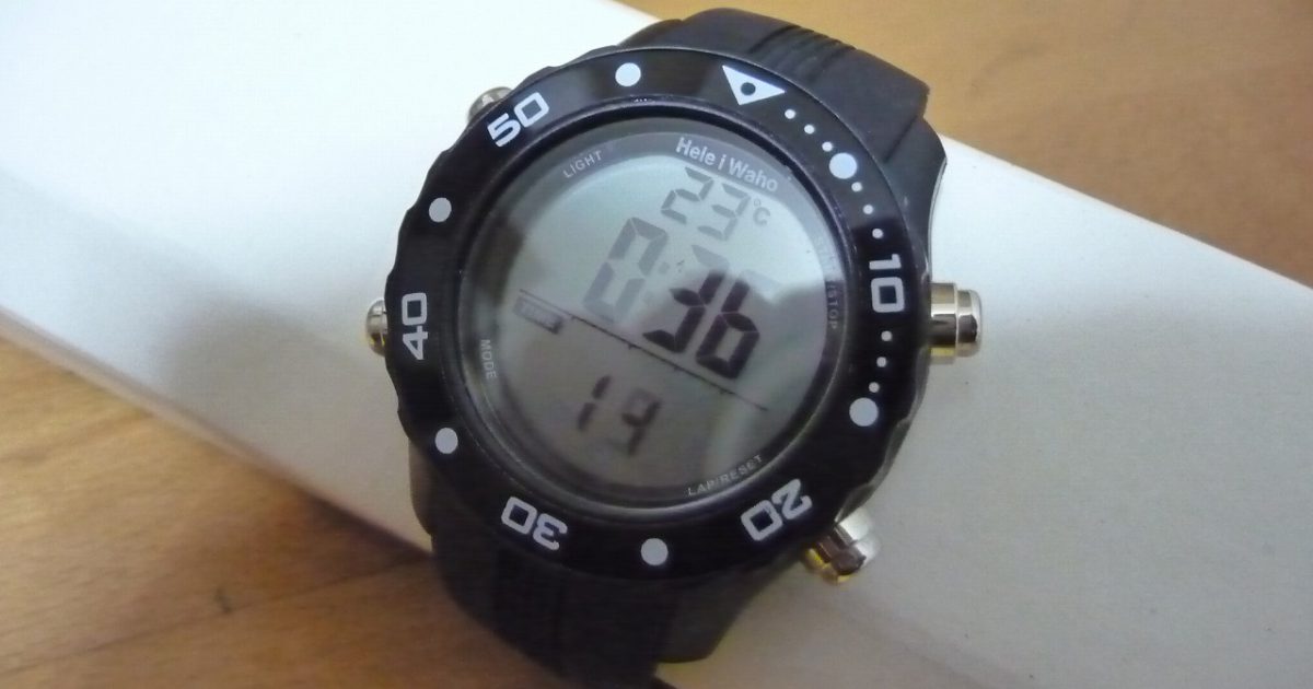 ダイブコンピューター Hele I Waho SNORKELING MASTER ヘレイワホ シュノーケリングマスター 腕時計 防水 100m