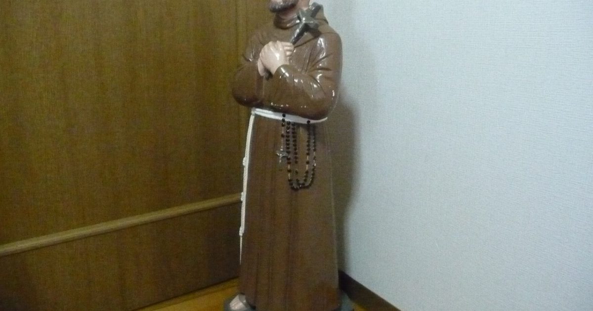 フィギュア フランシスコ・ザビエル 陶器 約80cm Francisco de Xavier Francisco de Jasso y Azpilicueta キリスト教 イエズス会 カトリック スペイン 宣教師