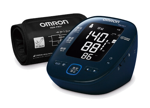 血圧計 OMRON HEM-7281T 上腕式 オムロン 早朝高血圧確認機能 フィットカフ iPhone Android スマホ 見やすいバックライト