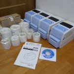 ラベルプリンタ SATO Et Vie EV208R 4台セット サトー エヴィ USB LAN ロール紙付き コンパクト スタイリッシュ
