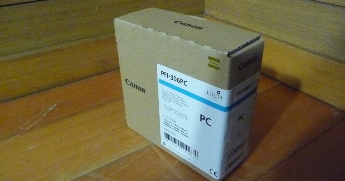 純正インクタンク Canon PFI-306PC 330ml キャノン フォトシアン iPF9400 iPF9400S iPF8400 iPF8300 iPF8300S 2021.07