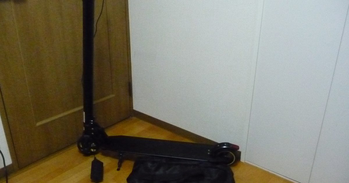 電動 キックボード 3段階変速 約18km/h 充電式 LED ヘッドライト USB
