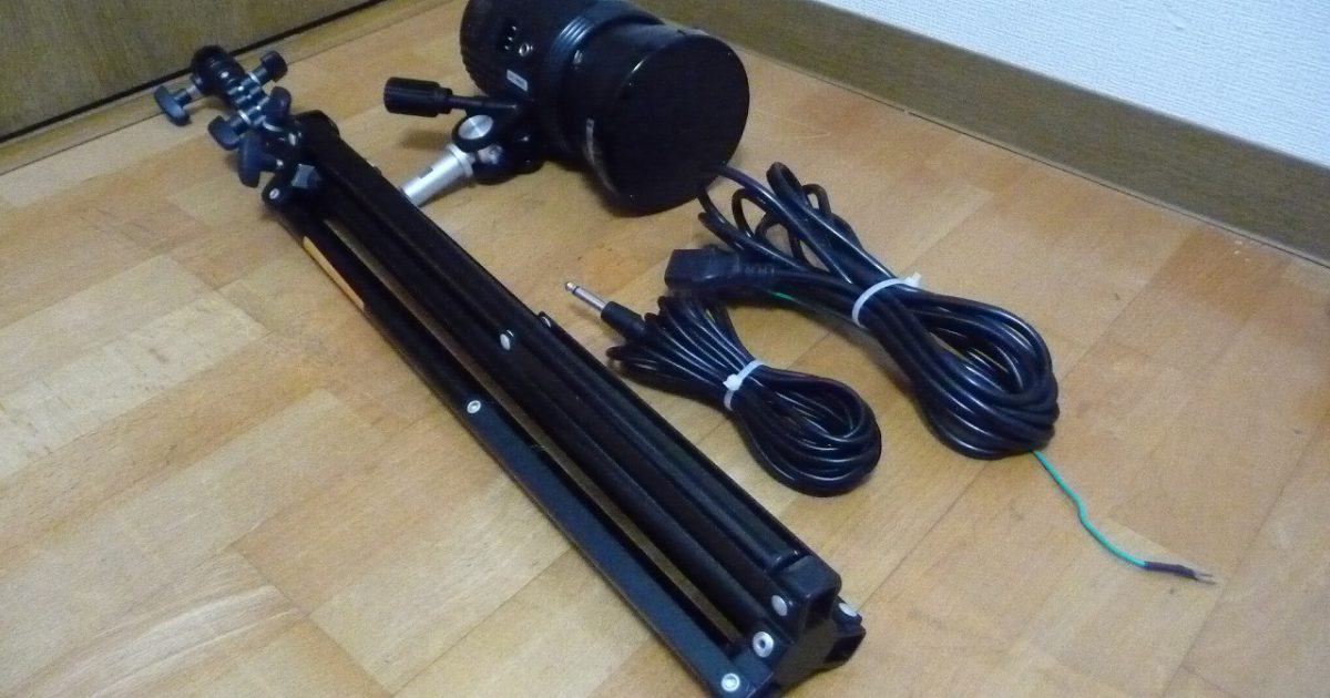 モノブロック ストロボ COMET TWINKLE III TW-02III CMS mini コメット ツインクル フラッシュ ミニスタンド 三脚 カメラ 付き