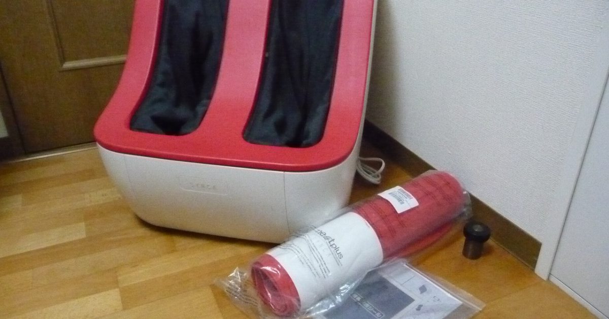 フットマッサージャー SYNCA FM212 シンカ 足 足裏 脚 マッサージ器 ローラー 揉み玉 ふくらはぎ 疲労回復 レッド