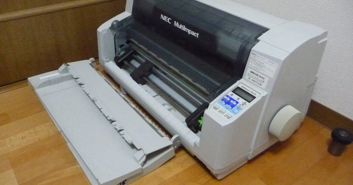 ドットインパクトプリンタ NEC MultiImpact PR-D700JAN パラレル LAN イーサネット 水平型 伝票印字 136字/行