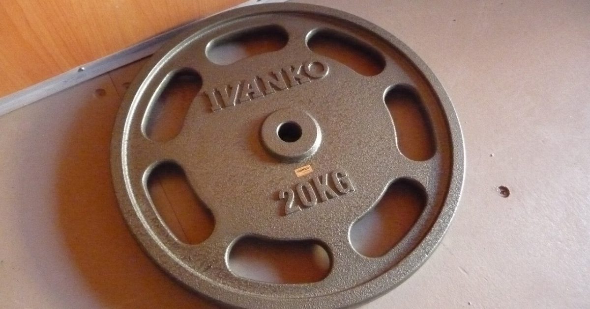 プレート IVANKO 20kg 28mm アイアン ダンベル バーベル イヴァンコ 筋トレ