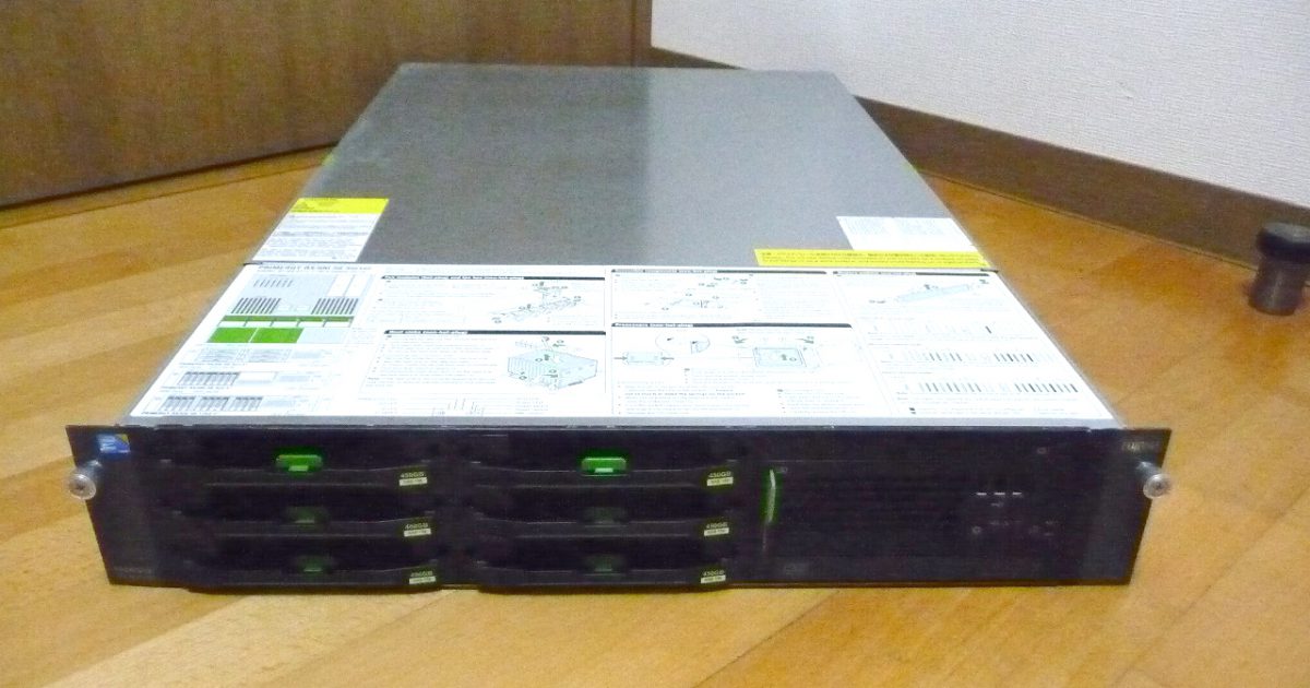 ラックマウントサーバー FUJITSU PRIMERGY RX300 S6 Windows Server 2012 XEON L5640 24567MB 450GB×6 富士通