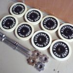 プレート FIGHTING ROAD 2.5kg×8枚 シャフト×2本 合計約23kg 28mm ラバー アイアン ダンベル バーベル ファイティングロード 筋トレ