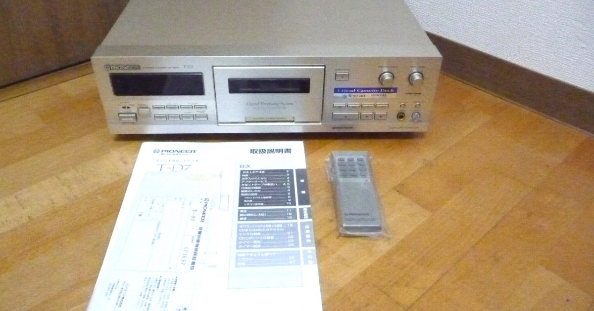 カセットデッキ Pioneer T-D7 パイオニア 3ヘッド シングル デジタル