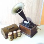 蓄音機 EDISON STANDARD PHONOGRAPH エジソン スタンダード 蝋管 フォノグラフ ラッパ