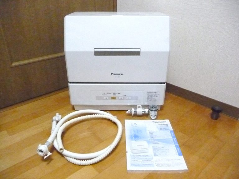 食器洗い乾燥機 Panasonic NP-TCR1 CB-SME6 パナソニック プチ食洗 分岐栓 付き 食洗機 3人分 据え置き 前開き式