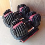 可変ダンベル 24kg×2個セット 合計48kg ダイヤル式 アジャスタブルダンベル 筋トレ