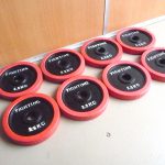 ラバープレート FIGHTING ROAD 2.5kg×8枚 合計20kg アイアン ダンベル バーベル 28mm ファイティングロード
