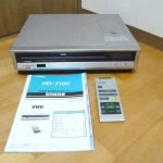 VHDプレーヤー Victor HD-7100 ビクター ビデオディスク プレーヤー リモコン 説明書付き