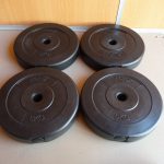 プレート RIORES 5kg×4枚 合計 20kg 28mm セット リオレス ダンベル バーベル 筋トレ プラスチック