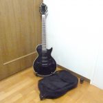 エレキギター Grass Roots GUITARS グラスルーツ レスポール タイプ 黒 ブラック ソフトケース付き
